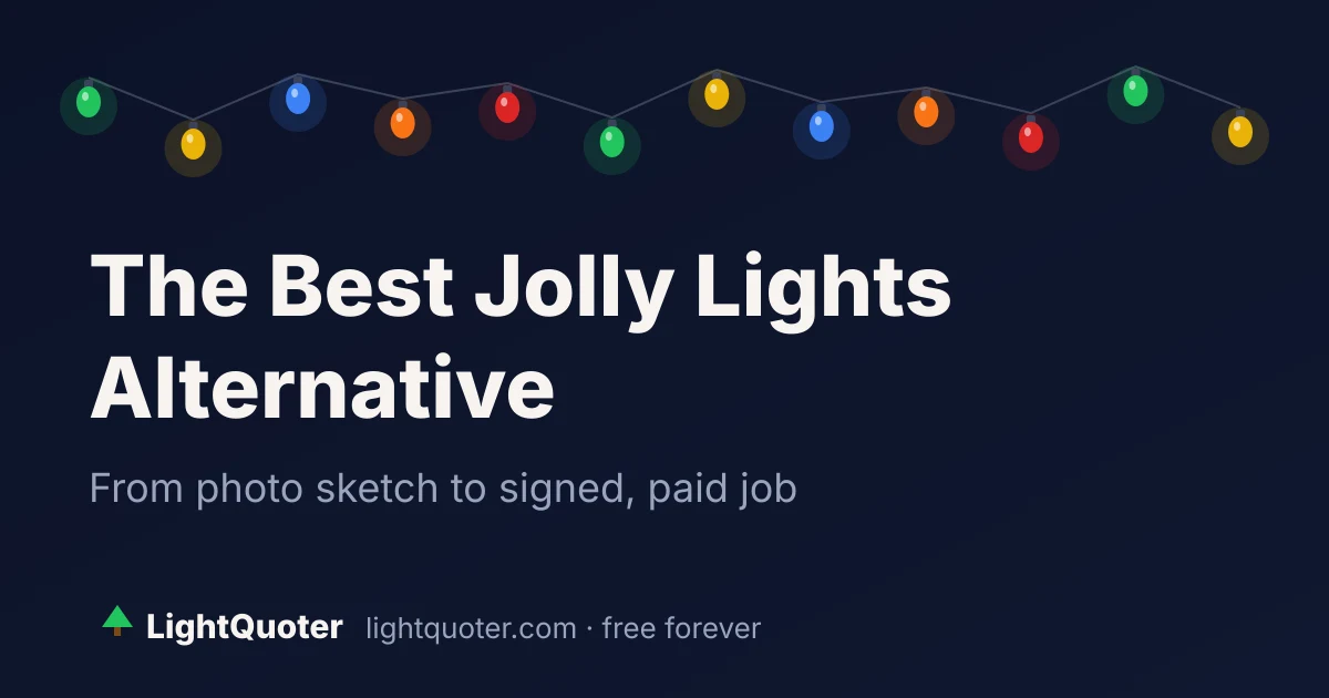 Jolly Lights alternative comparison for professional christmas light installers